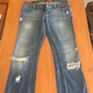 3L Hollister boot cut jeans.
